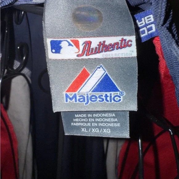 Majestic Navy and Red Pullover Jacket - Picture 2 of 5